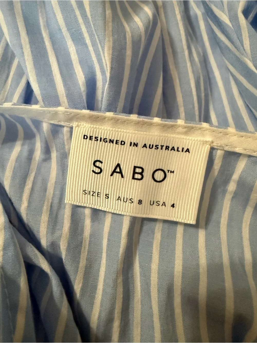 SABO Naloo Long Sleeve Maternity Tie MIni Dress Size 4